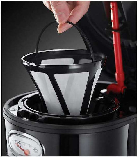 Russell Hobbs Retro Classic Filter Coffee Machine 1000W Black