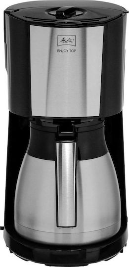 Melitta Enjoy Top Therm Inox Filter Coffee Machine 1000W Black
