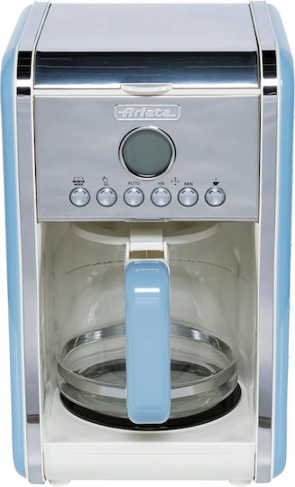 Ariete Vintage Προγραμματιζόμενη Καφετιέρα Φίλτρου 960W Light Blue