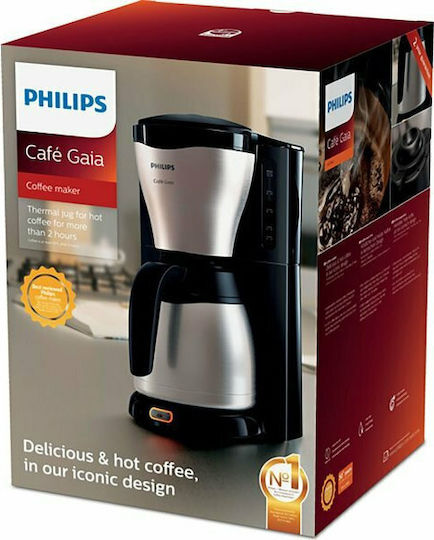Philips Filter Coffee Machine 1000W Silver