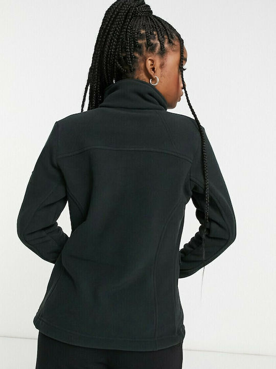 Fast Trek II Fleece Γυναικεία Ζακέτα με Φερμουάρ σε Μαύρο Χρώμα