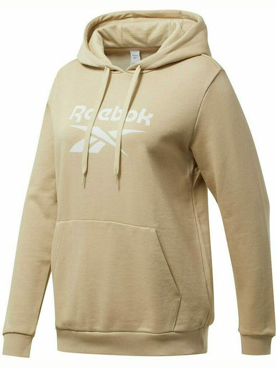 Classics Big Logo Damen Sweatshirt Kapuzen Utility Beige