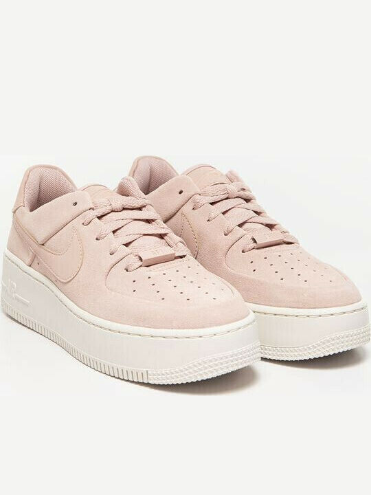 Air Force 1 Sage Low Damen Flatforms Sneakers Particle Beige / Phantom