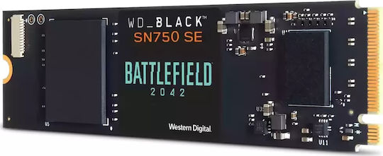 Western Digital WD_BLACK SN750 SE Battlefield 2042 SSD 1000ГБ M.2 NVMe PCI Express 4.0 WDBB9J0010BNC-WRSN