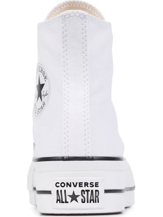 Chuck Taylor All Star Lift High Top Flatforms Boots White / Black