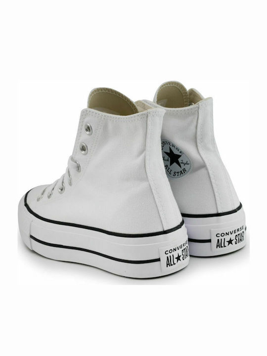 Chuck Taylor All Star Lift High Top Flatforms Boots White / Black