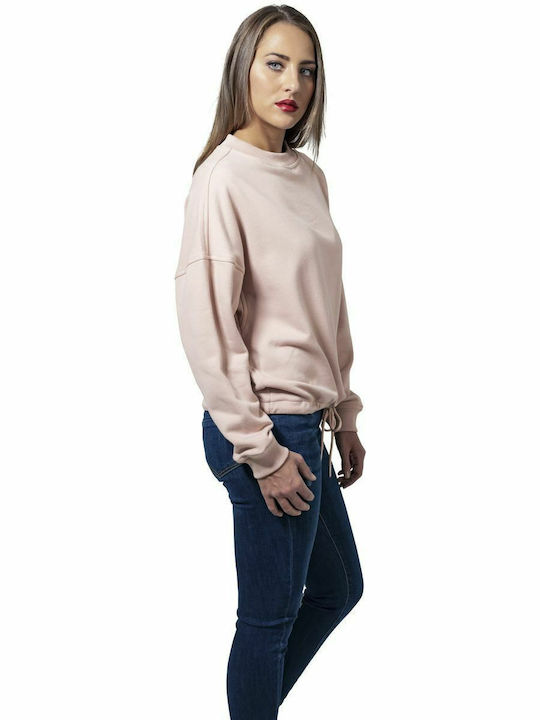 Μακρύ Γυναικείο Φούτερ Light Rose