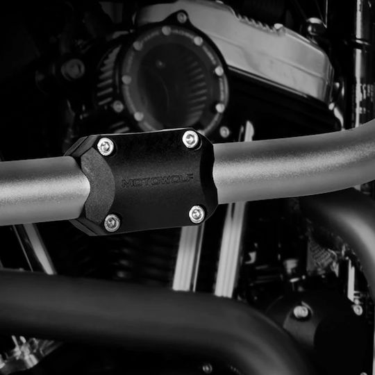 Motowolf Fall Protector Mdl3701 Guard for Motorcycle Engine Guards Φ 2.9/2.5/2.3cm Black 1pc