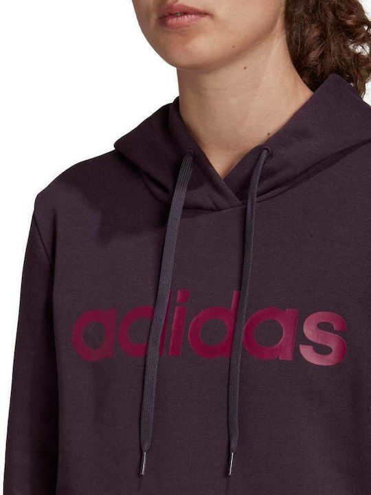 Essentials Linear Women's Sweatshirt Hooded Noble Purple