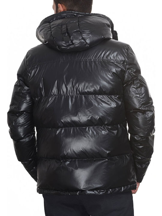 Splendid Men's Winter Puffer Jacket Glossy Black