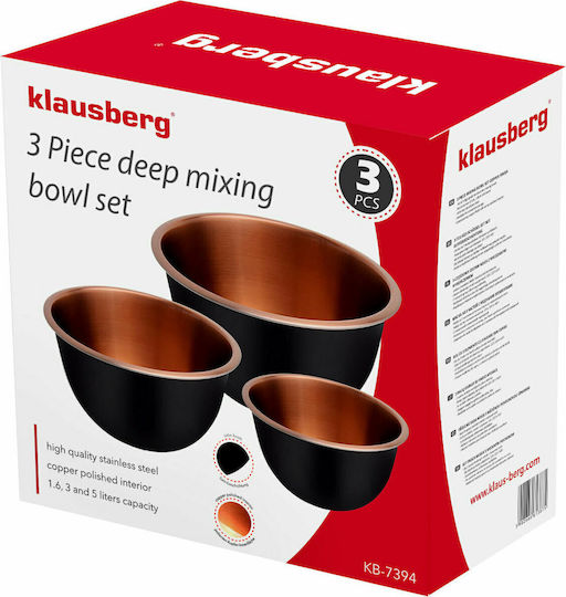 Lausberg Stainless Mixing Bowls 3 Pieces