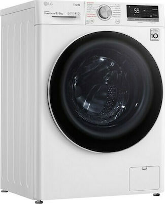 LG F4DV508S0E Πλυντήριο-Στεγνωτήριο Ρούχων 8kg/6kg Ατμού 1400 Στροφές με Wi-Fi