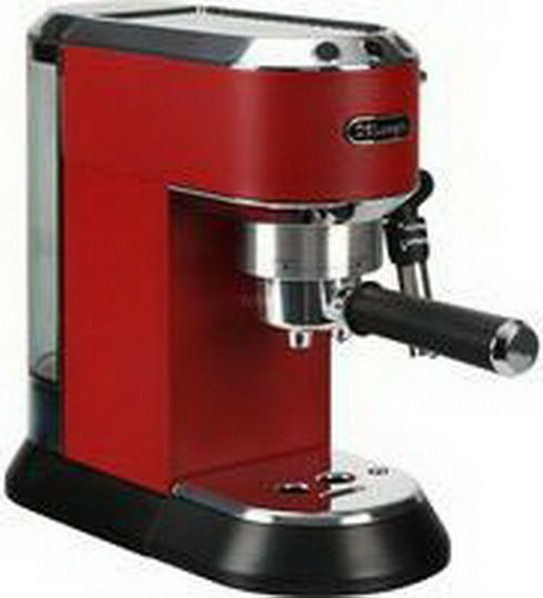 De'Longhi Dedica Pump Automatic Espresso Machine 1300W Pressure 15bar Red