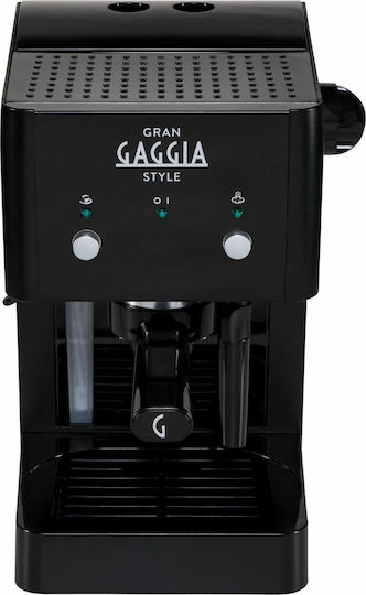 Gaggia Gran Style S Μηχανή Espresso 950W Πίεσης 15bar Μαύρη