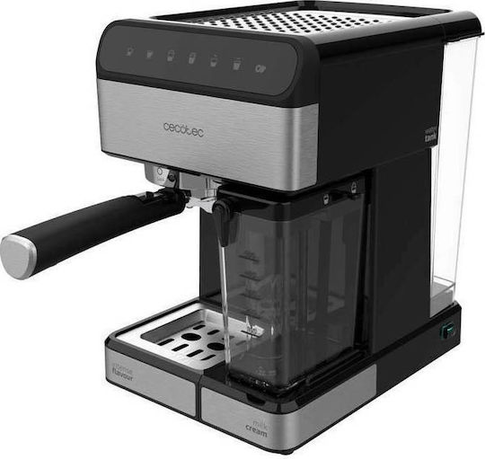 Cecotec Power Instant-ccino 20 Touch Espresso Coffee Machine 1350W Pressure 20bar for Cappuccino Black Series 01558