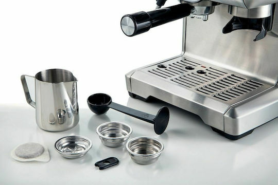 Ariete 1313 Automatic Espresso Machine 1600W Pressure 15bar with Grinder Silver