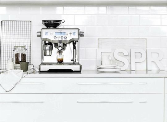 Sage The Oracle Automatische Espressomaschine 2400W Druck 15bar mit Mahlwerk Silber