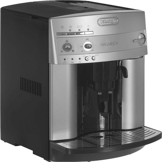 De'Longhi Magnifica ESAM 3200 S Αυτόματη Μηχανή Espresso 1350W Πίεσης 15bar με Μύλο Άλεσης Ασημί