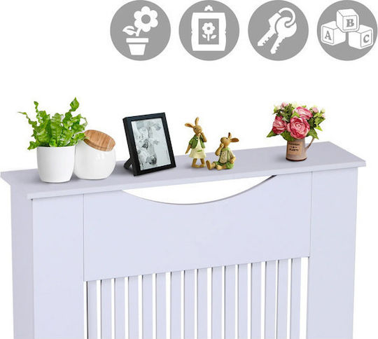 HomCom HomCom MDF White Radiator Cover 78x19x82cm