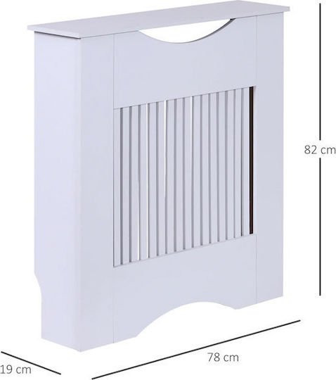 HomCom HomCom MDF White Radiator Cover 78x19x82cm