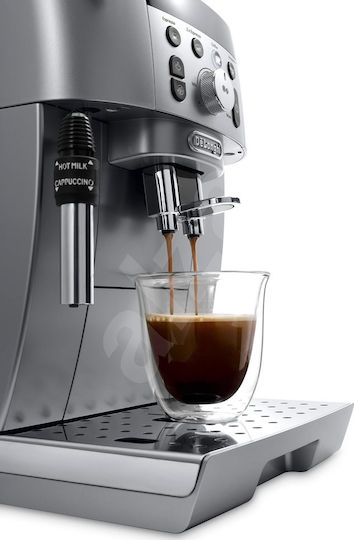 De'Longhi Magnifica S Smart Αυτόματη Μηχανή Espresso 1450W Πίεσης 15bar με Μύλο Άλεσης Ασημί