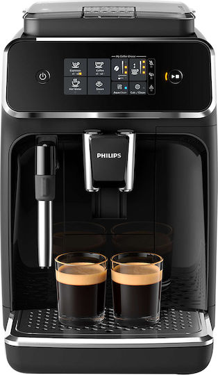 Philips Series 2200 1500W Налягане 15бар с мелачка Черна