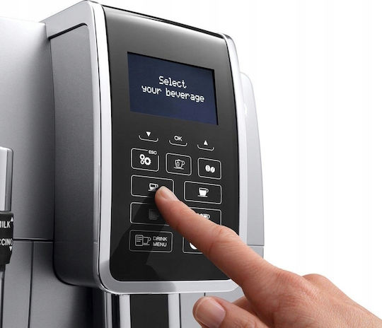 De'Longhi ECAM350.35.SB Automatische Espressomaschine 1450W Druck 15bar mit Mahlwerk Silber