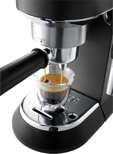 De'Longhi Dedica Pump Μηχανή Espresso 1300W Πίεσης 15bar Μαύρη