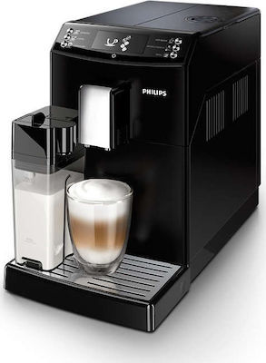 Philips 3100 EP3550/00 EP3550/00 Automatische Espressomaschine 1850W Druck 15bar für Cappuccino mit Mahlwerk Schwarz