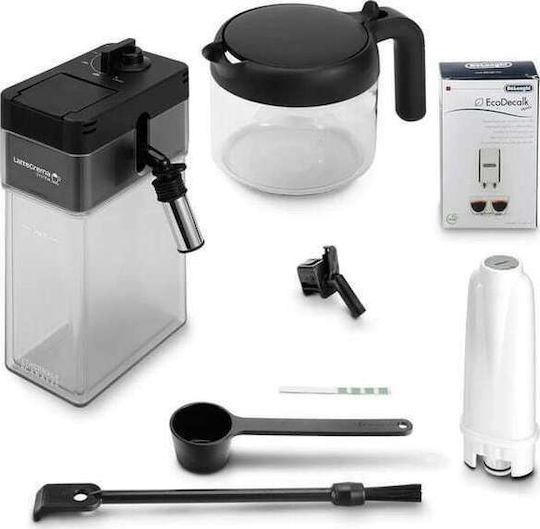 De'Longhi PrimaDonna Soul Automatic Espresso Coffee Machine 1450W Pressure 19bar for Cappuccino with Grinder and Wi-Fi Grey ECAM 610.75.MB