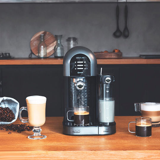 Cecotec Power Instant-Ccino 20 Chic Serie Μηχανή Espresso 1470W Πίεσης 20bar για Cappuccino Μαύρη 01590