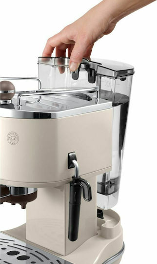 De'Longhi Icona Vintage Espressomaschine 1100W Druck 15bar Weiß