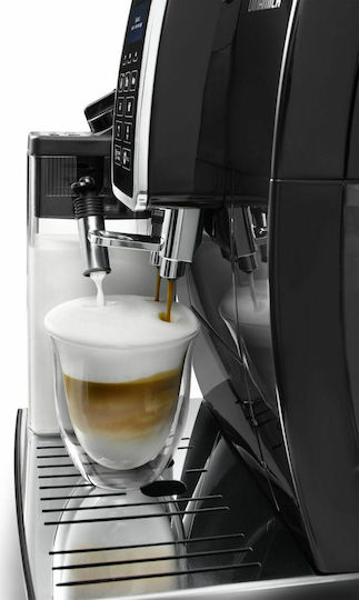 De'Longhi Dinamica Automatic Espresso Coffee Machine 1450W Pressure 15bar for Cappuccino with Grinder Black ECAM350.55.B