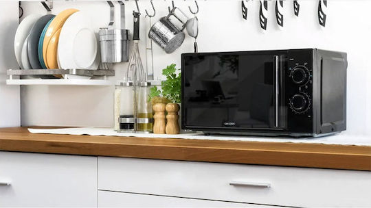 Cecotec All Black Grill Φούρνος Μικροκυμάτων με Grill 20lt Μαύρος
