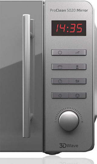 Cecotec Proclean 5020 Mirror Φούρνος Μικροκυμάτων 20lt Inox