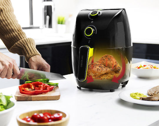 Cecotec Cecofry Compact Rapid Air Fryer 1.5lt Μαύρο
