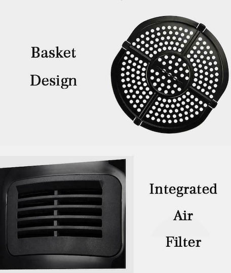 Sokany Air Fryer 4.8lt Μαύρο HB-8009