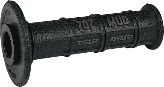 ProGrip Motorradlenkergriffe Mx Einzeldichte Vollwaffel Offroad 707 Geschlossenes Ende in Schwarz Farbe