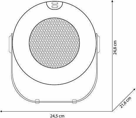 Olimpia Splendid Caldo Design Κεραμικό Αερόθερμο Δωματίου Δαπέδου 1800W