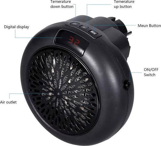 Wonder Heater Вентилаторен нагревател Стая За стена 900W