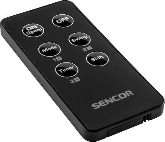 Sencor SFN 5040 BL Вентилатор Тип Кула 90W с Дистанционно Черен