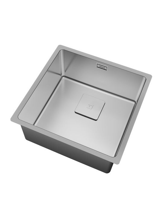 Teka FlexLinea RS15 40.40 Υποκαθήμενος Νεροχύτης Inox Σατινέ Μ44xΠ44cm Ασημί