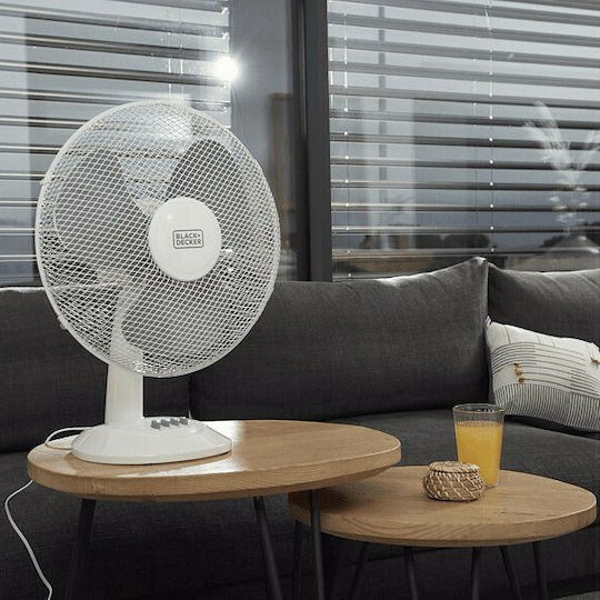 Black & Decker Black & Decker Tabletop Fan 40W with 40cm Diameter White
