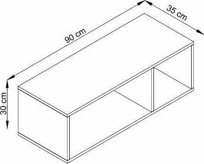 Raft Perete 90x35x30cm Stejar natural Raft Perete 90x35x30cm Stejar natural
