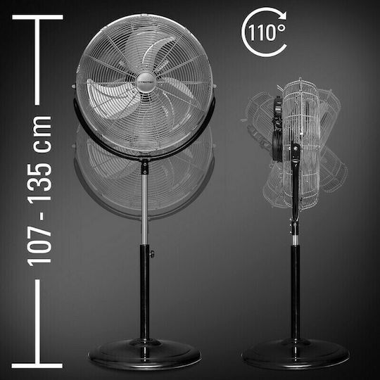 Trotec TVE 18S Ventilator Pe Piedestal 50W Diametru 40cm Negru
