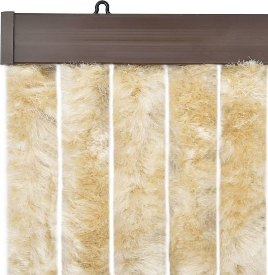 vidaXL Perdea ușă Bej 56x200cm 315135