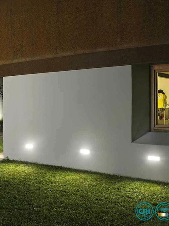 Gea Luce Dagr Wall-Mounted Outdoor Ceiling Light LED IP54 7W with Natural White Light