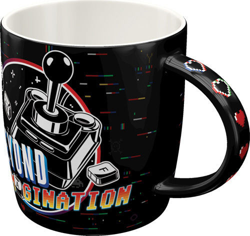 Nostalgic Art Achtung Gaming Beyond Imagination Чаша Керамично Черен
