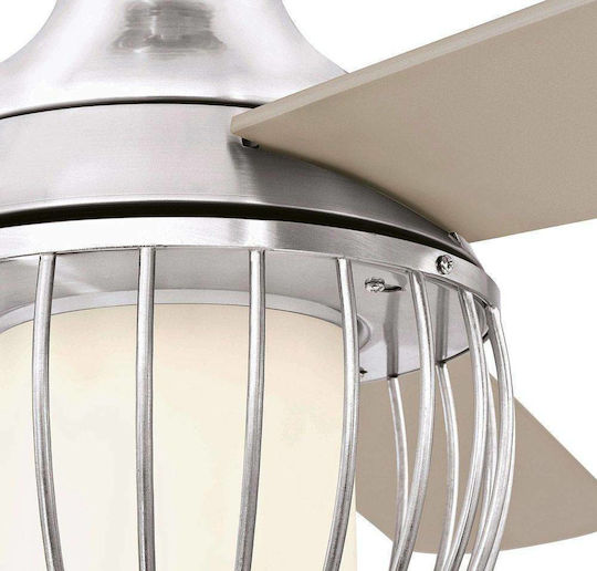Westinghouse Graham Deckenventilator 132cm mit Leuchte Brushed Nickel