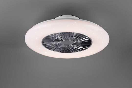 Trio Lighting Visby Затворен Тип (Плафон) 59см с Магазин за онлайн търговия с Мегапикселови Обективи Мат Бял